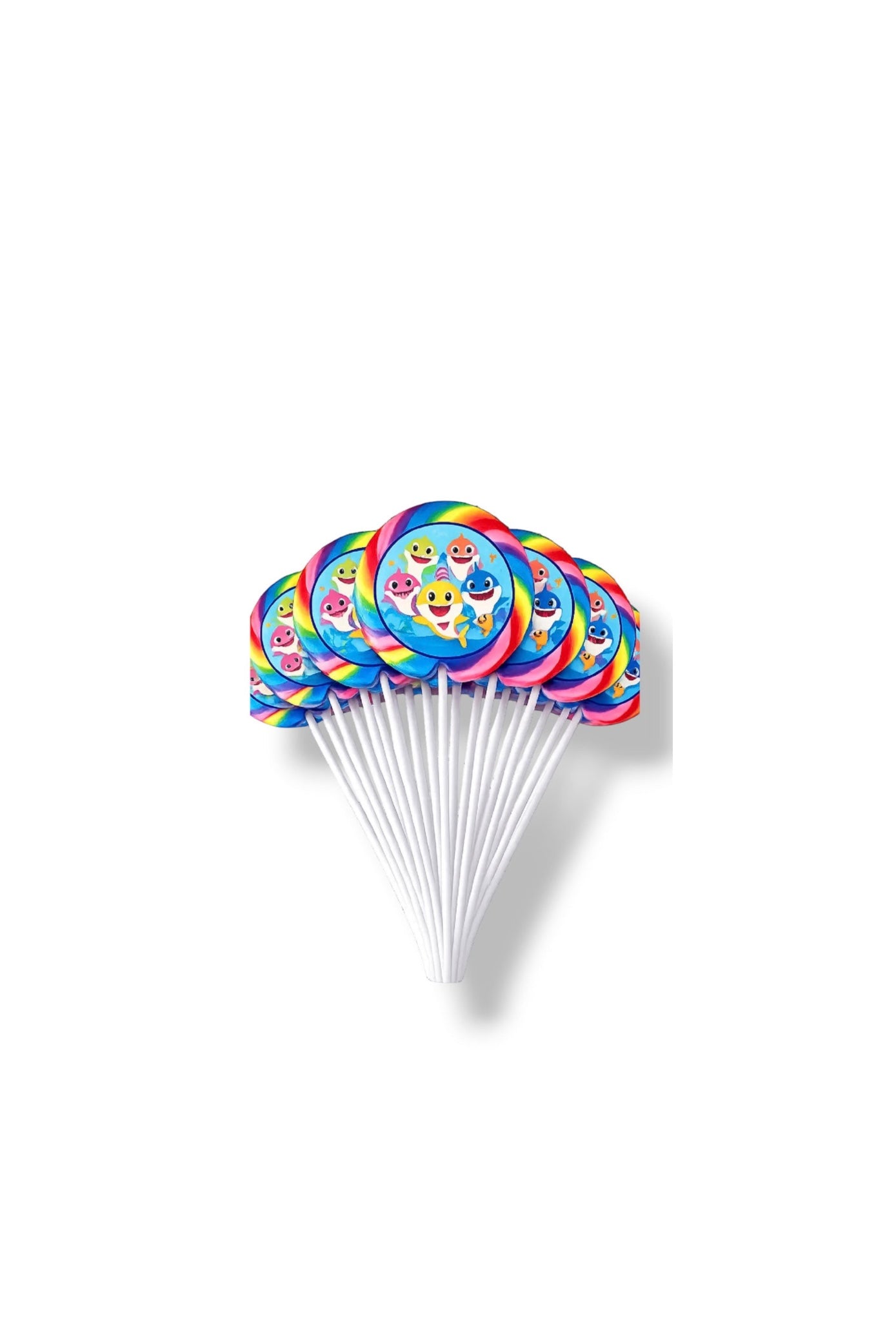 4in Large Rainbow Lollipops