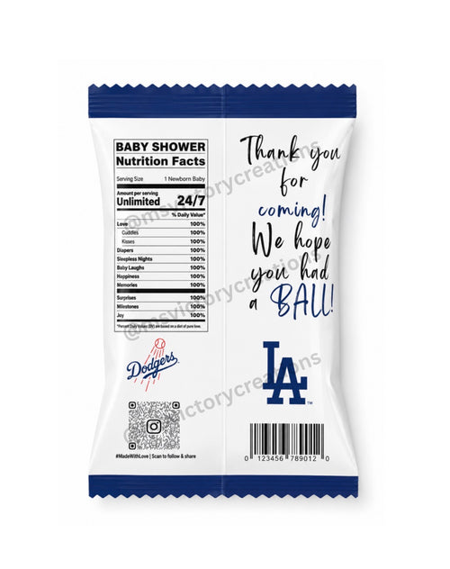 Baseball Baby Shower Chip Bag