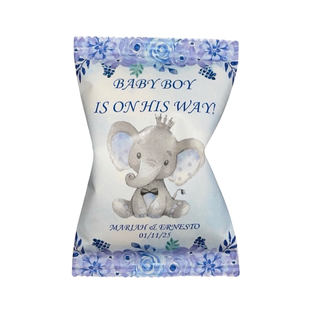 Baby Elephant Baby Shower Themed Chip Bag