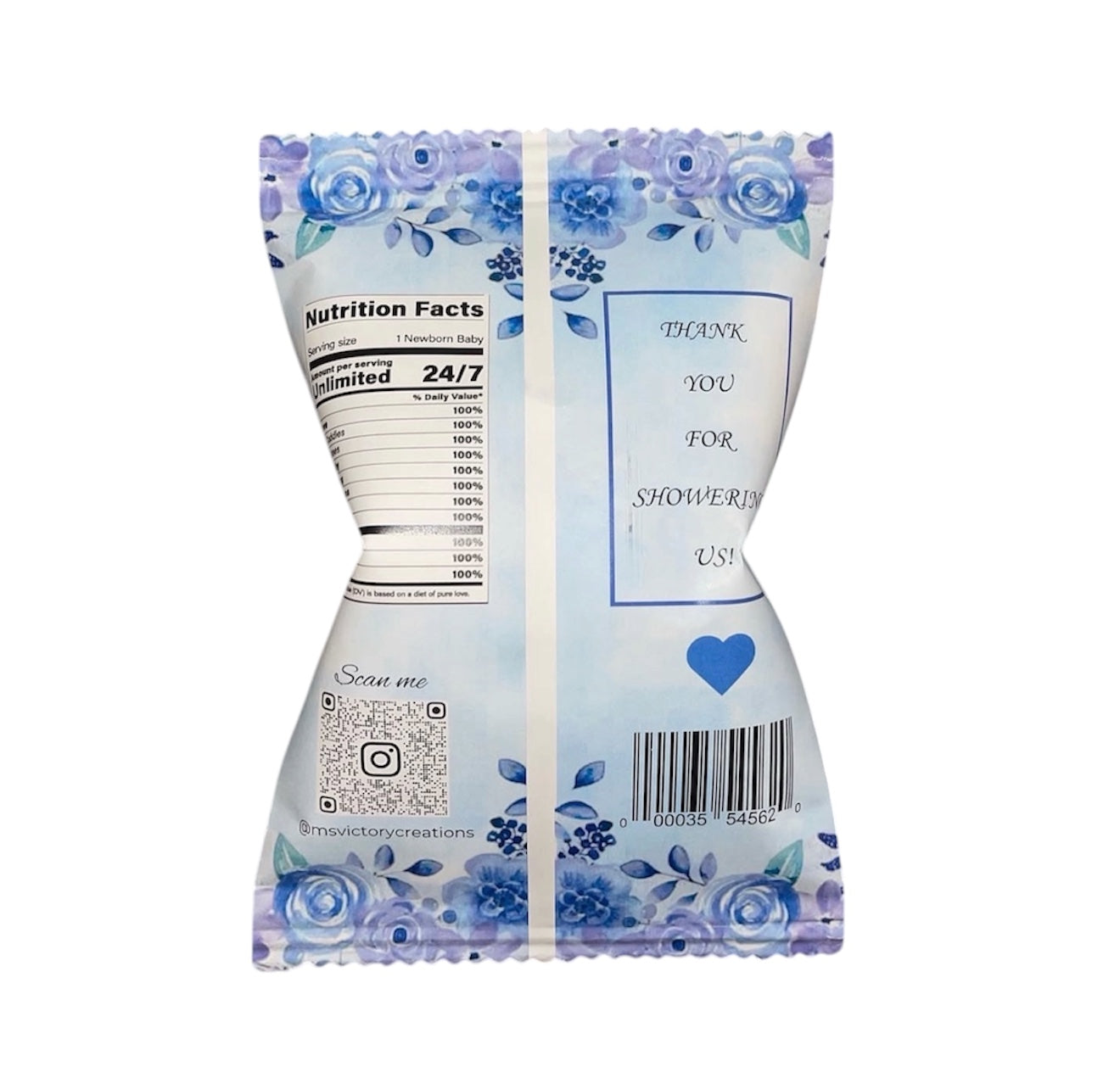Baby Elephant Baby Shower Themed Chip Bag