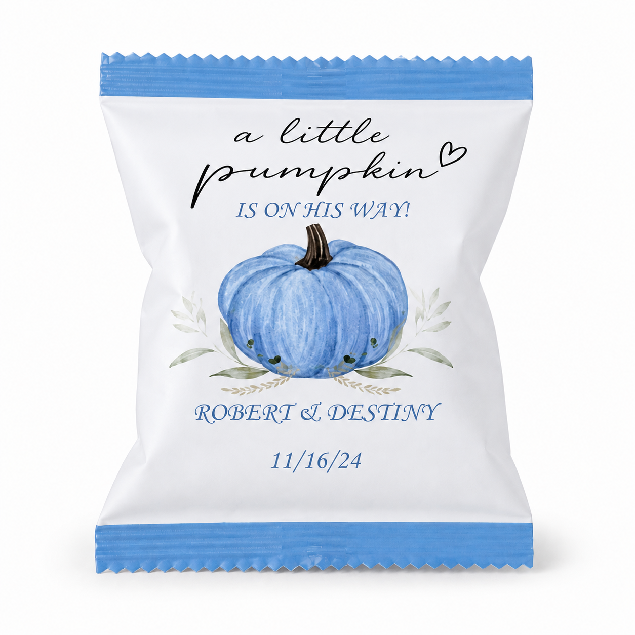 “A Little pumpkin” Baby Chip Bag
