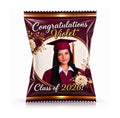 Grad Chip Bag (Burgundy/Gold)