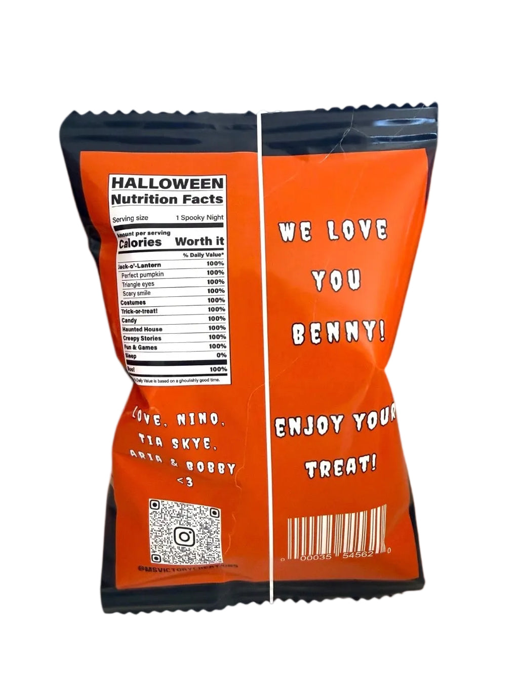 Halloween X Lego Chip Bag