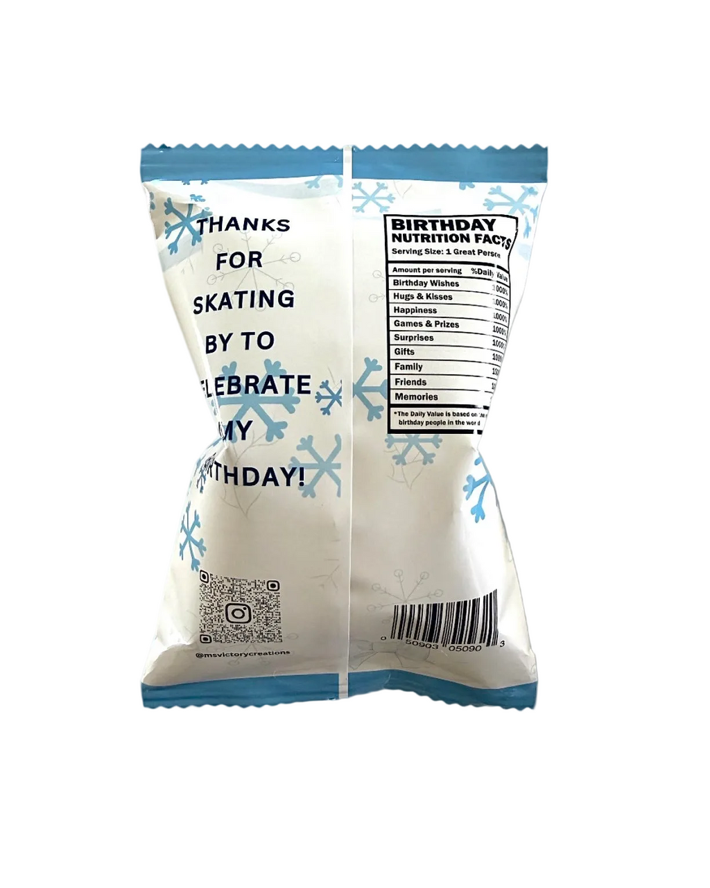 Snow / Ice Skate Chip Bag