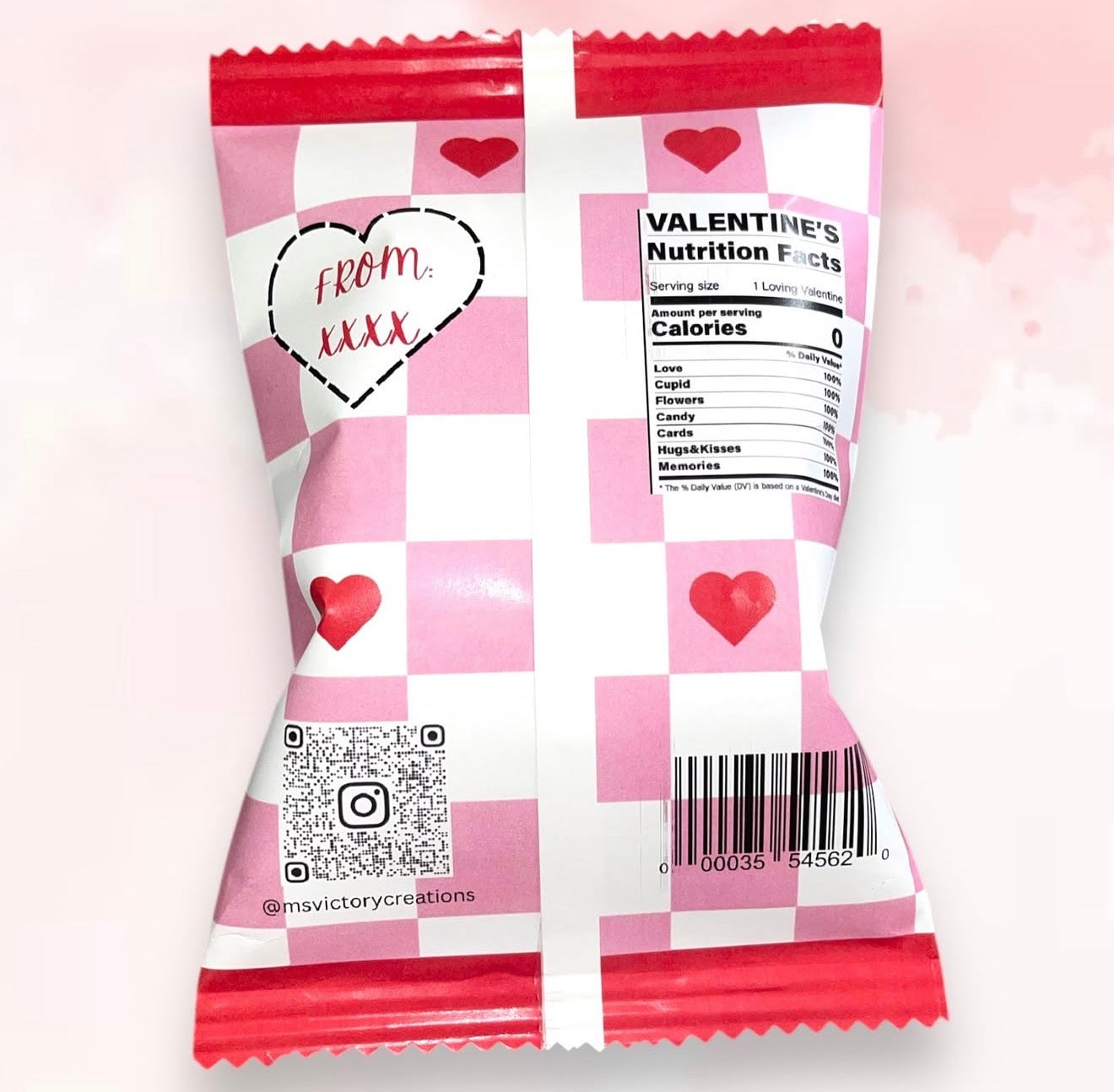 Valentines Day Chip Bag