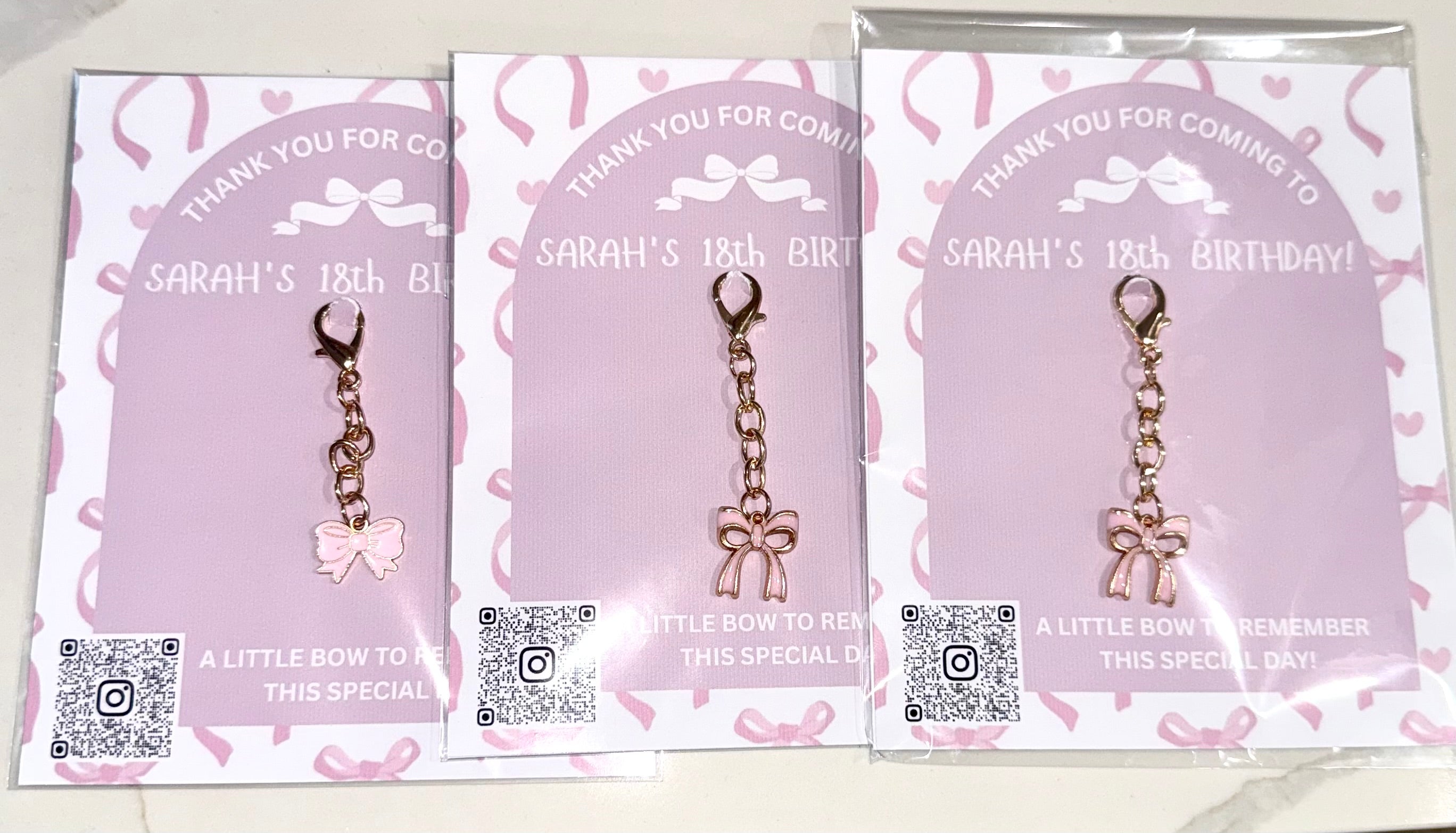 Bow Keychain Party Favor