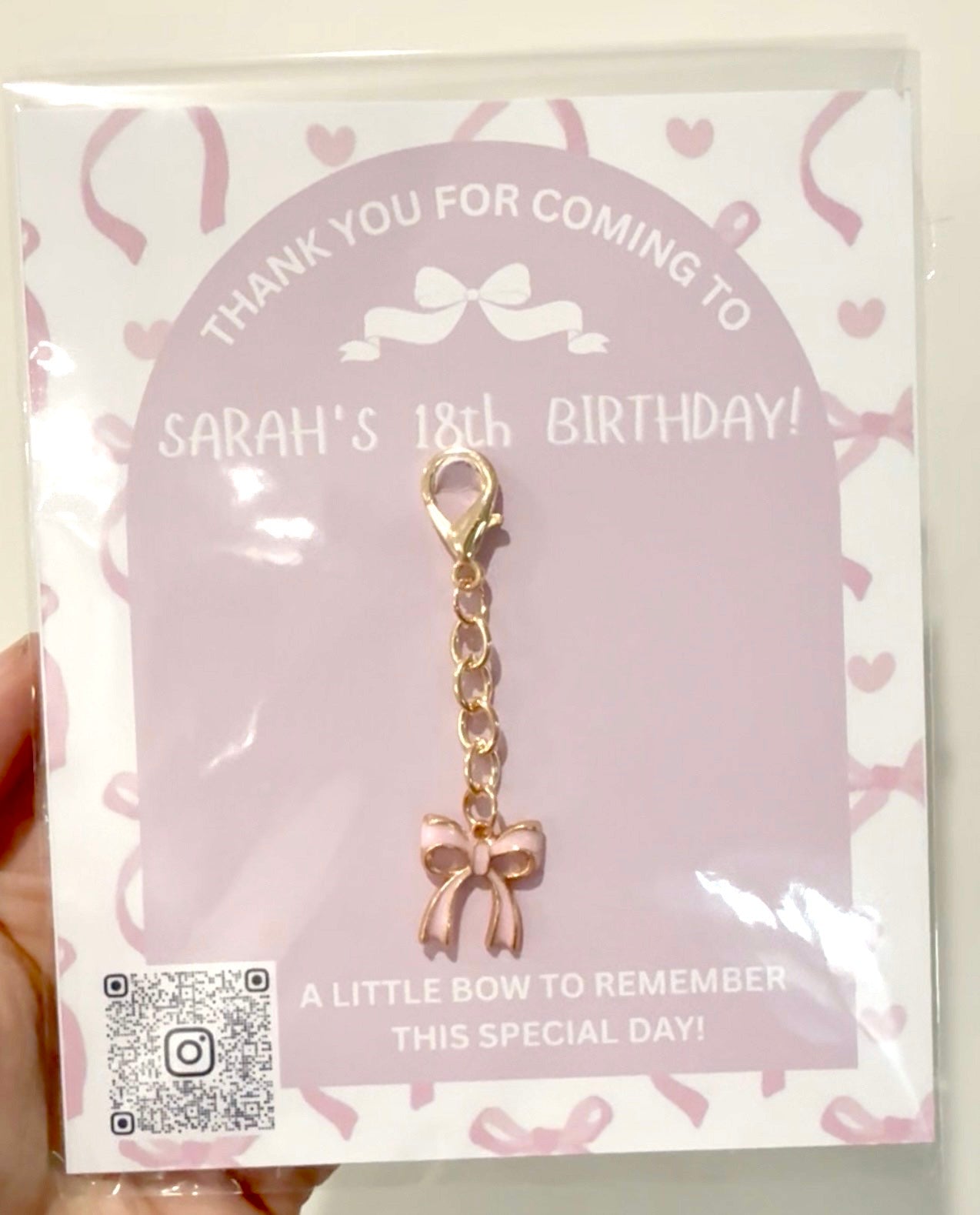 Bow Keychain Party Favor
