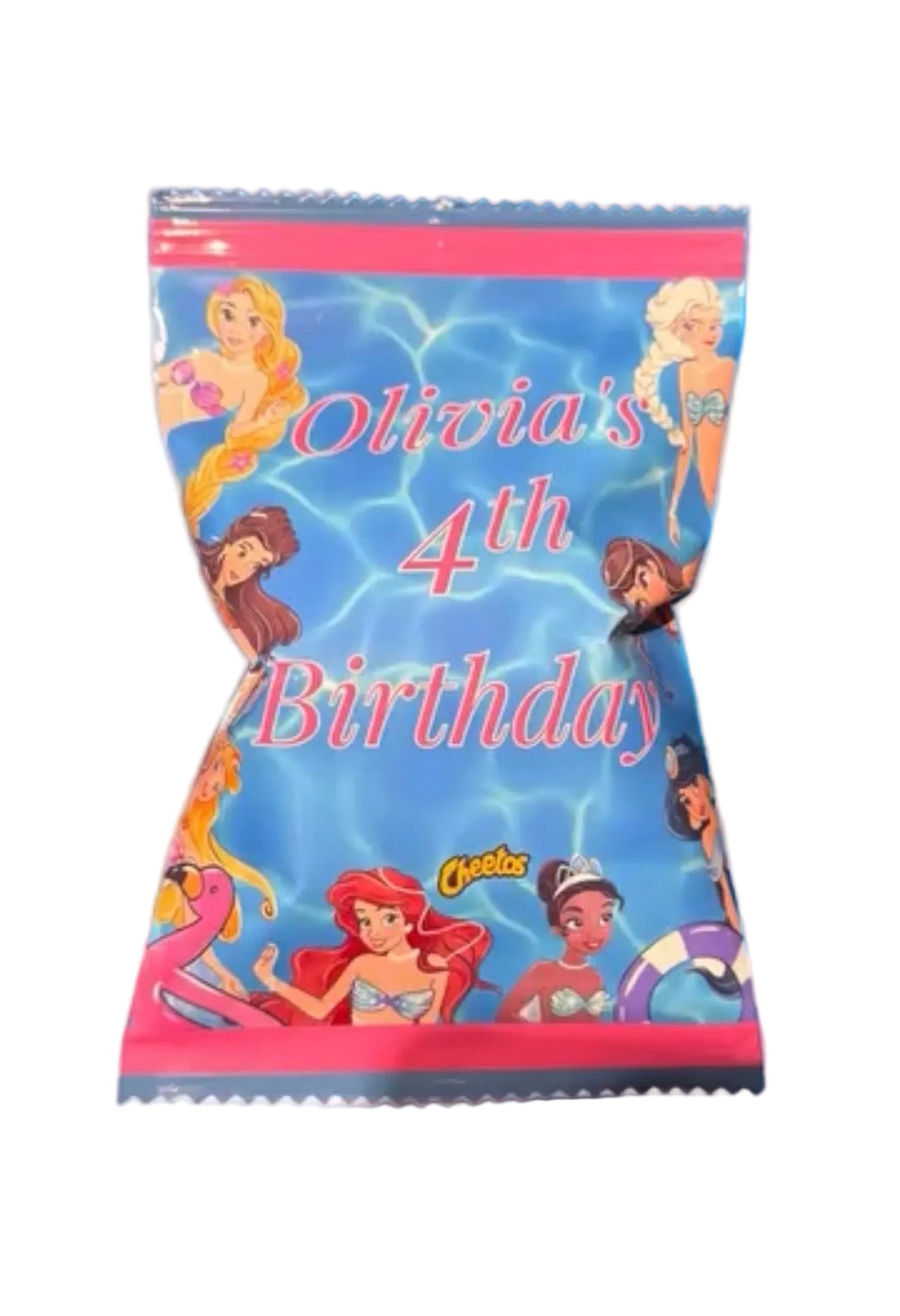 Princess Pool themed Chip Bags