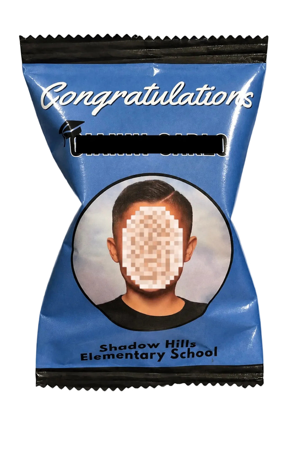 Blue / Black Graduation Chip Bag